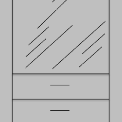 Robe Components Draw Unit With Mirror 